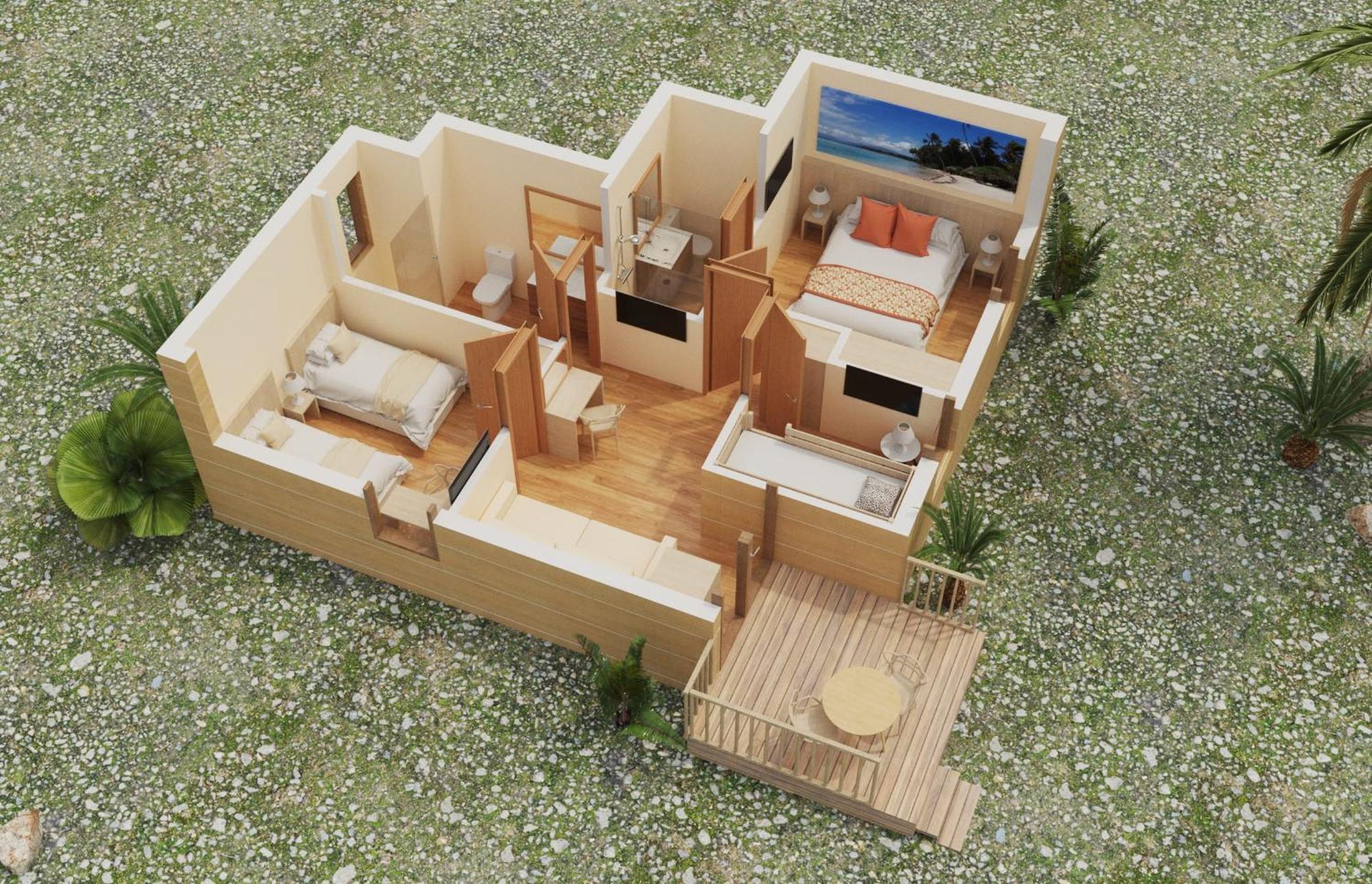 Three-Bedroom Bungalow Access to Terra Natura Park