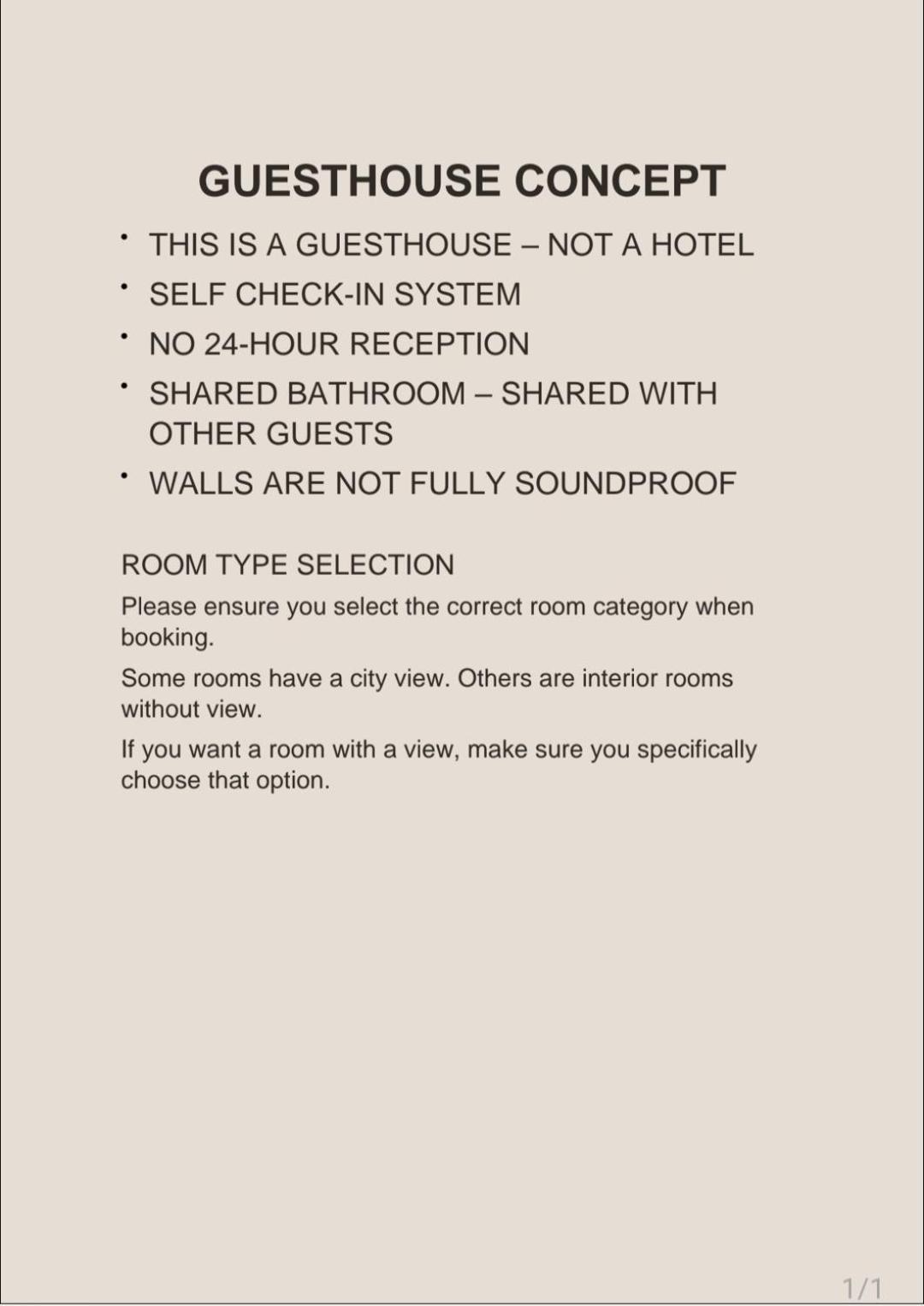 Tweepersoonskamer met Gedeelde Badkamer