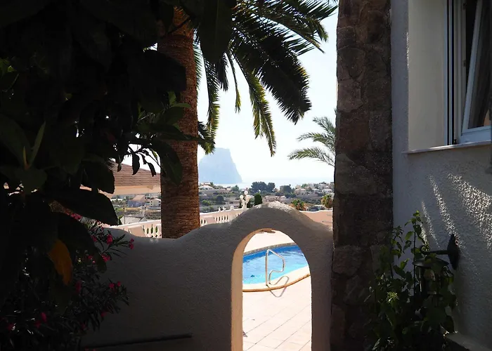 Frente A La Bahia Villa Con Piscina Privada Y Bbq Calp Privée